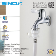 Sinor S-1007-N Bathroom Faucet Wall Bib Tap Washing Machine Tap - Image 3