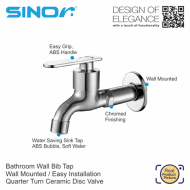 Sinor S-1107 Eco Quality Wall Bib Tap  - Image 2