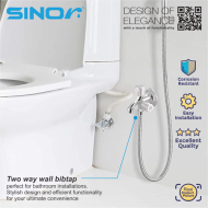 Sinor S-208 Diamond Handle Two Way Tap, Bathroom Water Tap Washing Machine Two Way Tap - Image 3