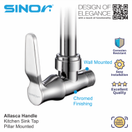 S-703-W Stainless Steel Spout Wall-Mounted Kitchen And Bathroom Faucet Water Saving Sink Tap - Image 3