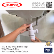 Techplas SD-406-series Pvc Bottle Trap With Waste & Plug Bathroom And Kitchen Basin Bottle Trap - Image 5