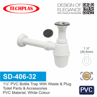 Techplas SD-406-series Pvc Bottle Trap With Waste & Plug Bathroom And Kitchen Basin Bottle Trap - Image 7