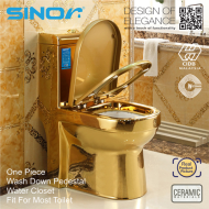 Sinor SWC-1101-G One Piece Wash Down Pedestal Water Closet Bathroom WC - Image 4