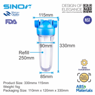 Sinor WF-HF-1002-1 Abs Housing Water Filter - Image 7