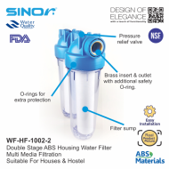 Sinor WF-HF-1002-2 Double Stage Abs Housing Water Filter - Image 4