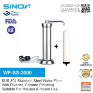 Sinor WF-SS-3000 SUS304 Stainless Steel Water Filter With Diverter