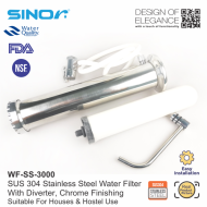 Sinor WF-SS-3000 SUS304 Stainless Steel Water Filter With Diverter - Image 4