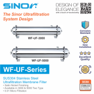 Sinor WF-UF-SERIES SUS304 Stainless Steel Ultrafiltration Membrane Water Filter Ultra Filtration System Water Filter