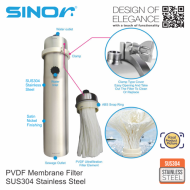 Sinor WF-UF-5000-PVD Membrane Water Filter PVDF Membrane Filter - Image 3
