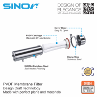Sinor WF-UF-5000-PVD Membrane Water Filter PVDF Membrane Filter - Image 4