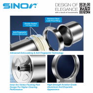 Sinor WF-UF-5000-PVD Membrane Water Filter PVDF Membrane Filter - Image 5