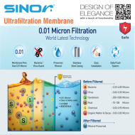 Sinor WF-UF-5001 Ultrafiltration Membrane Outdoor SUS304 Stainless Steel Water Filter - Image 4