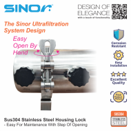 Sinor WF-UF-5001 Ultrafiltration Membrane Outdoor SUS304 Stainless Steel Water Filter - Image 5