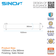 Sinor WF-UF-5001 Ultrafiltration Membrane Outdoor SUS304 Stainless Steel Water Filter - Image 8