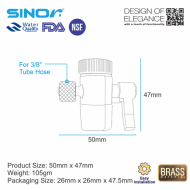 Sinor WFA-129-S Faucet Diverter 3/8 Inches 1 Way Diverter - Image 5