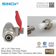 Sinor WFA-9H6T 3/8"X1/4" Water Filter Accessory Ball Valves - Image 5
