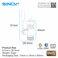 Sinor WFA-9H6T 3/8"X1/4" Water Filter Accessory Ball Valves - Image 6