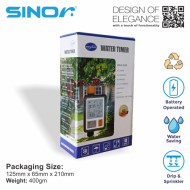 Sinor WFA-AT Auto Timer Gardening Timer Water Filter Auto Backwash Hose End Irrigation Controller - Image 8