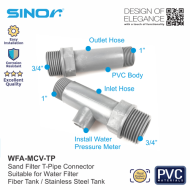 Sinor WFA-MCV-TP Sand Filter T-pipe Connector - Image 3