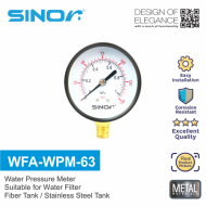 Sinor WFA-WPM-63 Water Pressure Meter