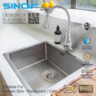 Sinor B-1012-P Fionic Chrome Handle Flexible Spout Pillar Faucet Water Saving Sink Tap - Image 8