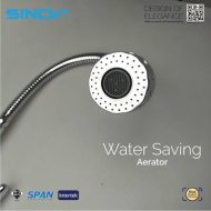 Sinor B-1012-P Fionic Chrome Handle Flexible Spout Pillar Faucet Water Saving Sink Tap - Image 4