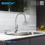 Sinor B-1012-P Fionic Chrome Handle Flexible Spout Pillar Faucet Water Saving Sink Tap - Image 3
