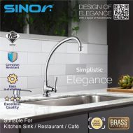 Sinor B-1013-P Fionic Chrome Handle Spout Pillar Faucet Water Saving Sink Twin Tap - Image 5