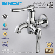 Sinor B-1018 Fionic Chrome Handle Kitchen And Bathroom Sink Faucet Water Saving Two Way Tap - Image 6