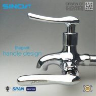 Sinor B-1018 Fionic Chrome Handle Kitchen And Bathroom Sink Faucet Water Saving Two Way Tap - Image 3