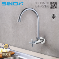 Sinor B-1023-W Cross Handle Kitchen Sink Tap - Image 3