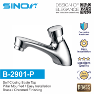 Sinor B-2901-P Self Closing Basin Tap - Pillar Mounted