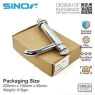 Sinor B-2902-P Self Closing Bathroom Basin Tap - Image 3