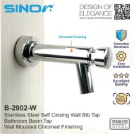 Sinor B-2902-W Self Closing Wall Bib Tap - Image 7