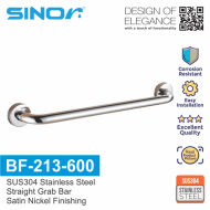 Sinor BF-213-600 SUS304 Stainless Steel Bathroom safety Grab Bar