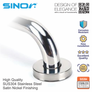 Sinor BF-214 SUS304 Stainless Steel Bathroom safety Bended Grab Bar - Image 6