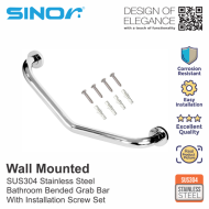 Sinor BF-214 SUS304 Stainless Steel Bathroom safety Bended Grab Bar - Image 5