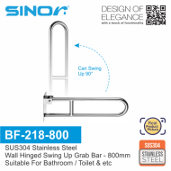 Sinor BF-218-800 SUS304 Stainless Steel Wall Hinged Swing Up Gran Bar