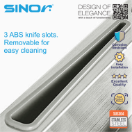 Sinor BF-515 SUS304 Stainless Steel Kitchen Utensil Wall Mounted Cutlery Organizer Holder - Image 5