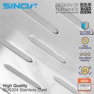Sinor BF-515 SUS304 Stainless Steel Kitchen Utensil Wall Mounted Cutlery Organizer Holder - Image 4