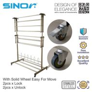 Sinor BF-6260-T Stainless Steel Outdoor Foldable Clothes Drying Rack - Image 5