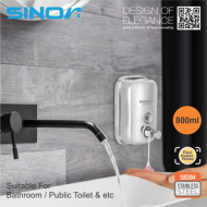 SINOR BF-805-S SUS304 Stainless Steel Soap Dispenser - Image 3