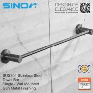 Sinor BF-9004-S600-GM SUS304 Stainless Steel Towel Bar - Single - Image 4