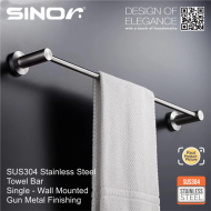 Sinor BF-9004-S600-GM SUS304 Stainless Steel Towel Bar - Single - Image 3