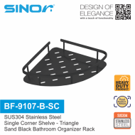Sinor BF-9107-B-SC SUS304 Stainless Steel Single Corner Shelve