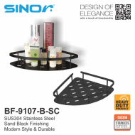 Sinor BF-9107-B-SC SUS304 Stainless Steel Single Corner Shelve - Image 4