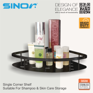 Sinor BF-9107-B-SC SUS304 Stainless Steel Single Corner Shelve - Image 3