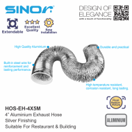 Sinor HOS-EH-4X5M Aluminium Exhaust Hose 4 inches (100mm x 5 meters) - Image 2
