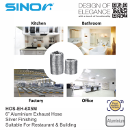 Sinor HOS-EH-6X5M Aluminium Exhaust Hose 6 inches (150mm x 5 meters) - Image 4