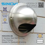 Sinor HOS-EHC-06 Stainless Steel Vent Cap - 6 inches (150mm) - Image 3